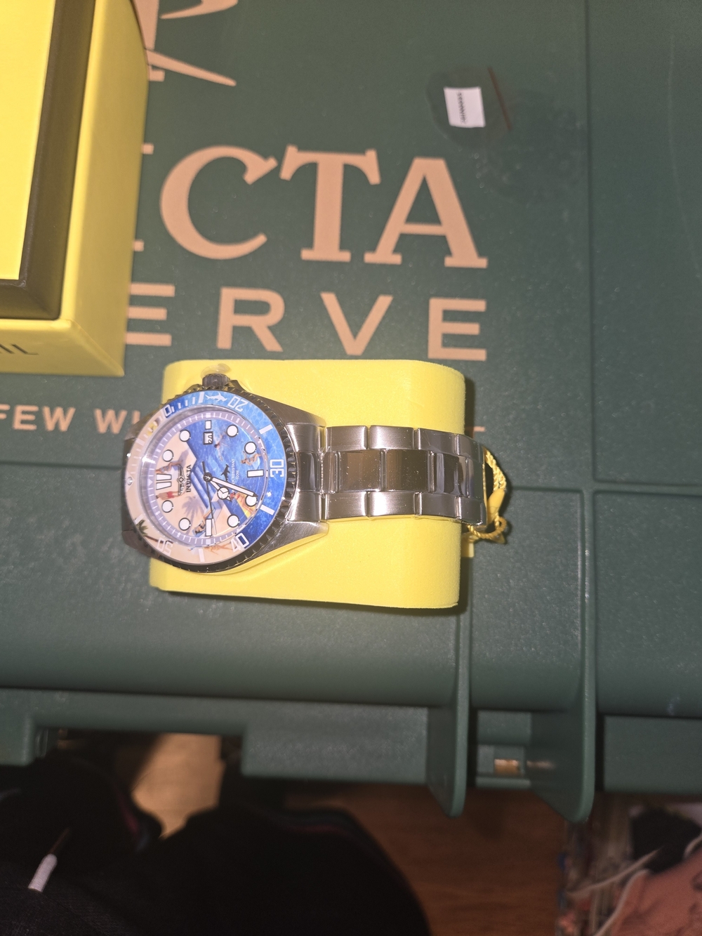 Blue Dial Stainless Steel Men’s Watch - Invicta Pro Diver